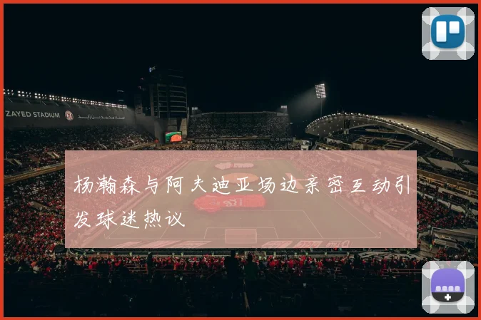杨瀚森与阿夫迪亚场边亲密互动引发球迷热议